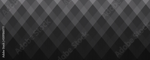 3D black geometric abstract background overlap layer on dark space with rhombus pattern decoration. Modern graphic design element striped style for banner, flyer, card, brochure cover, or landing page