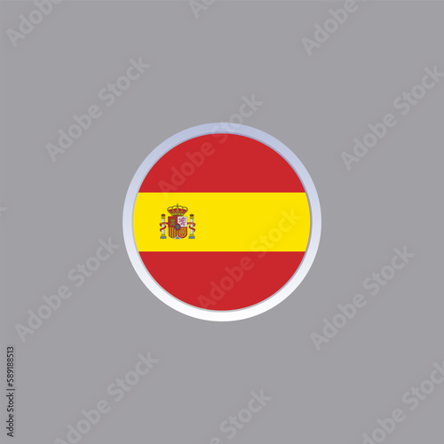 Illustration of spain flag Template Free Download Illustration of spain flag Template - GFXLoad