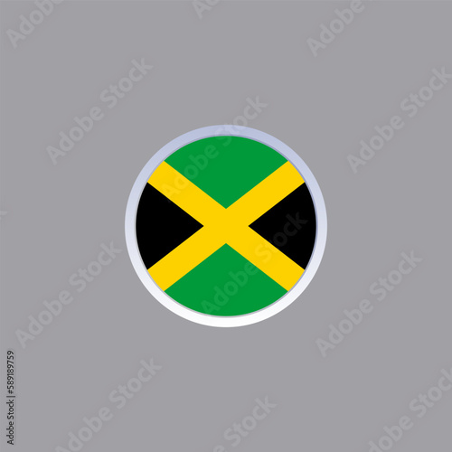 Free Download Illustration of jamaika flag Template - GFXLoad