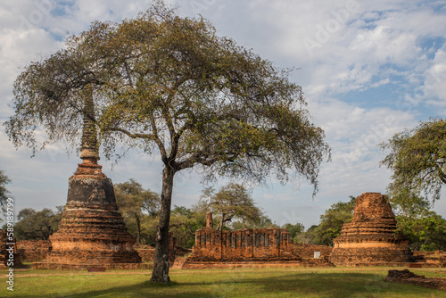 Obraz na płótnie Temple à Ayutthaya, Thailande w salonie