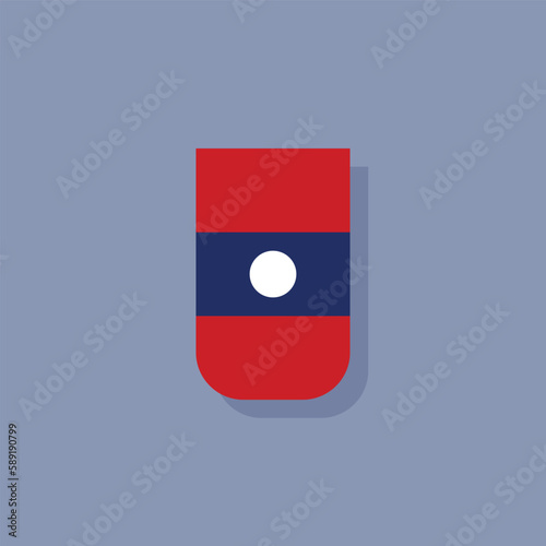 Free Download Illustration of laos flag Template - GFXLoad