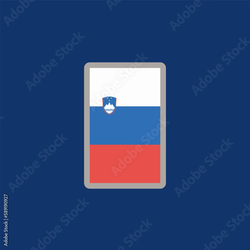 Illustration of slovenia flag Template