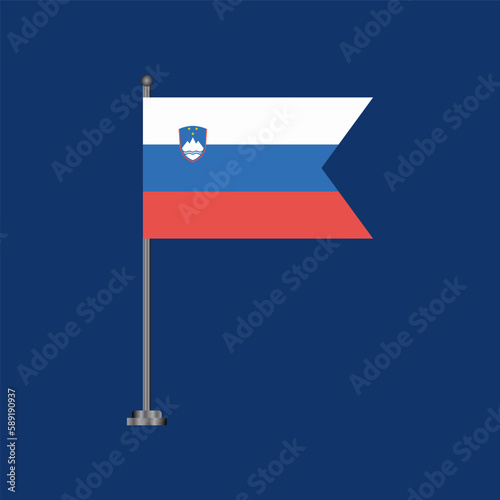 Illustration of slovenia flag Template
