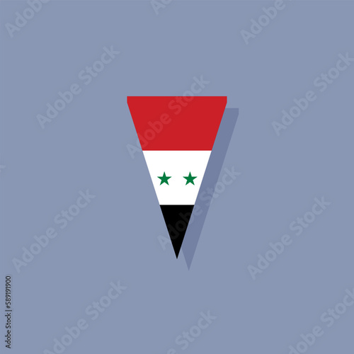 Illustration of Syria flag Template
