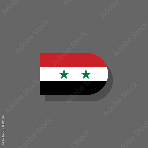 Illustration of Syria flag Template