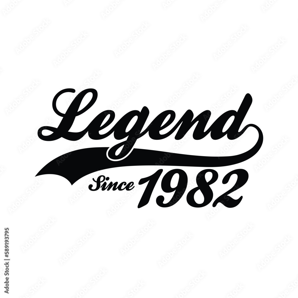Legend Since 1982 T shirt Design Vector, Retro vintage design Legend Since 1982 T shirt Design Vector, Retro vintage design