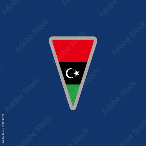 Illustration of Libya flag Template Free Download Illustration of Libya flag Template - GFXLoad