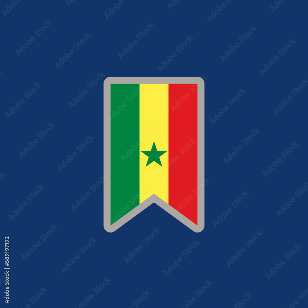 Illustration of senegal flag Template Illustration of senegal flag Template