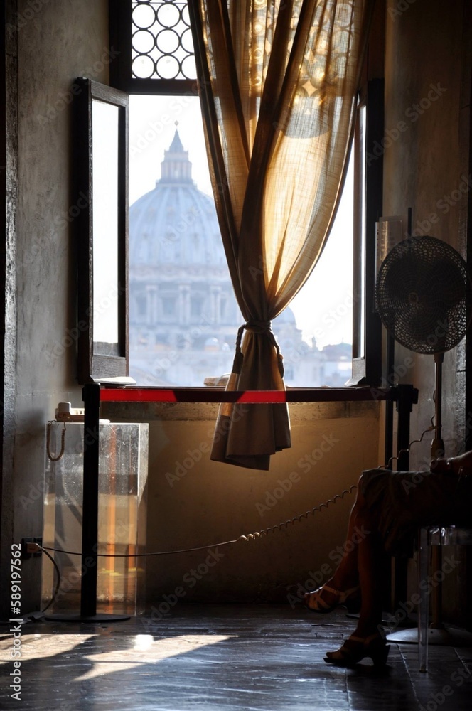 Obraz na płótnie Widok na Watykan  w salonie