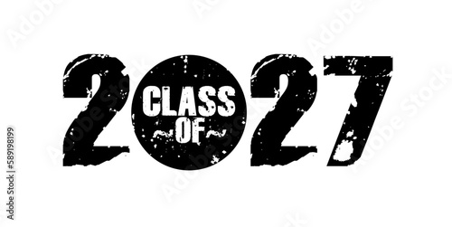 Class Of 2027 T Shirt Design Vector