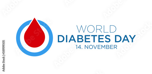 World Diabetes Day Awareness Vector illustration, t shirt poster banner design 