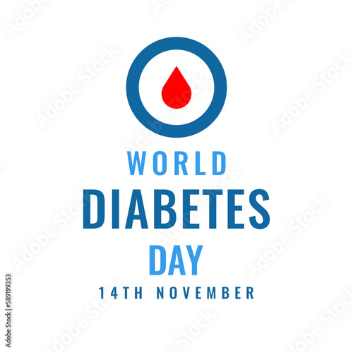 World Diabetes Day Awareness Vector illustration, t shirt poster banner design 