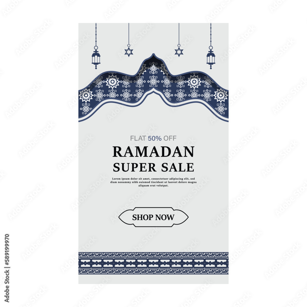 Ramadan kareem eid sale banner template design in islamic arabic background Ramadan kareem eid sale banner template design in islamic arabic background