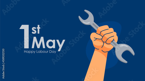 may day banner template for labor day celebration