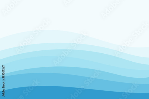 Blue water wave pattern background © natrot
