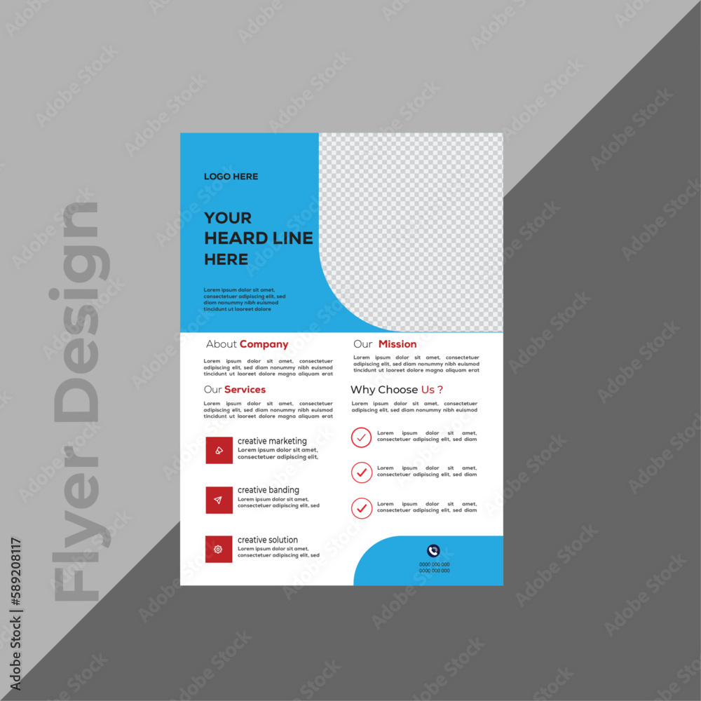 Corporate business flyer template design .vector template design ,Creative And Clean Corporate business flyer template design .vector template design ,Creative And Clean
