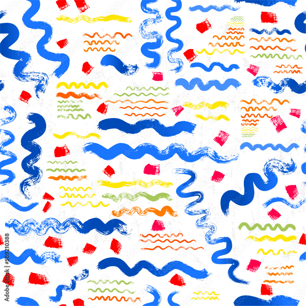 seamless abstract background pattern, composition with waves, paint strokes and splashes seamless abstract background pattern, composition with waves, paint strokes and splashes