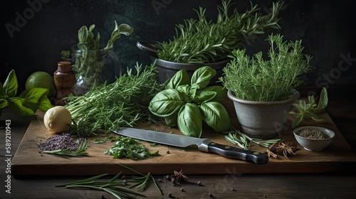 herbs and spices, created with ai generative ai technology