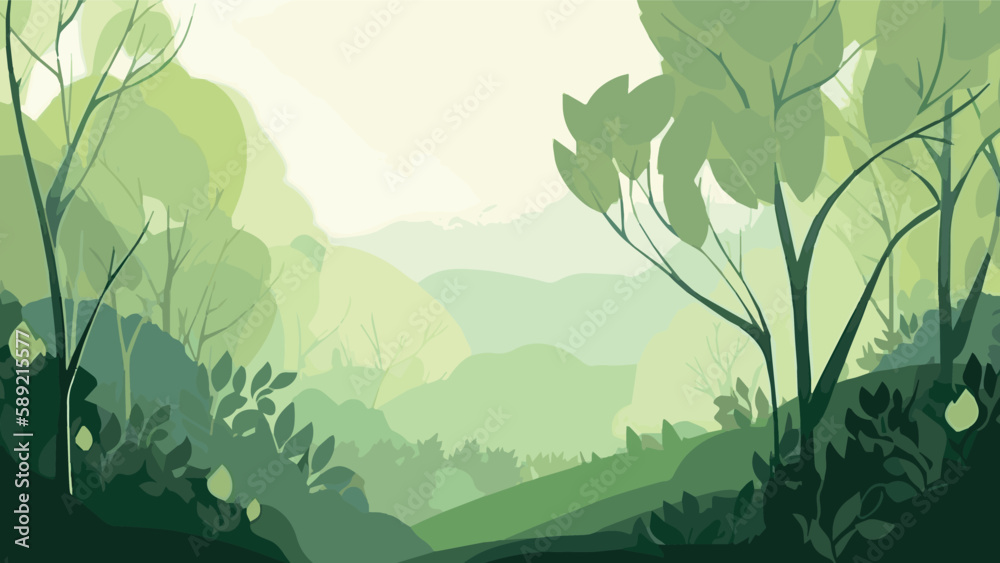 Obraz premium 新緑の背景01