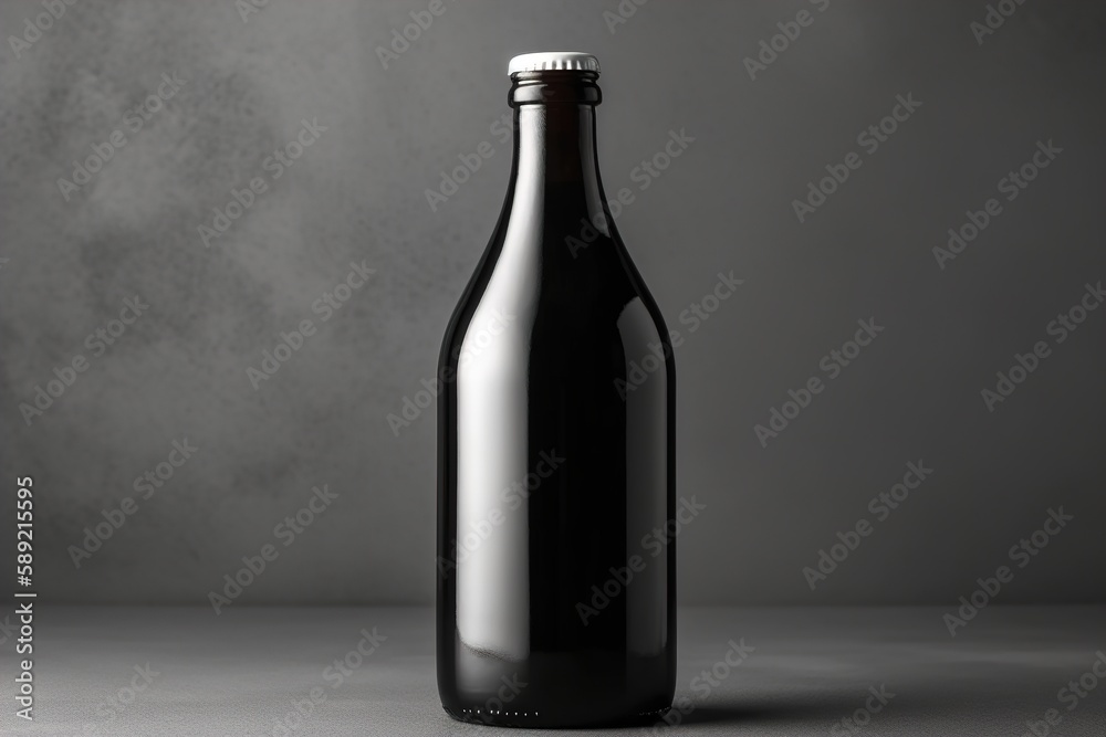 blank bottle filled with black liquid blank bottle filled with black liquid