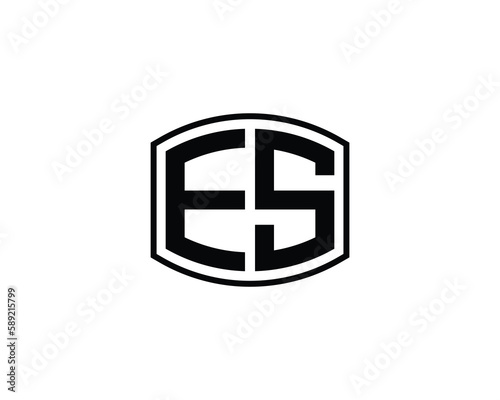 ES Logo design vector template