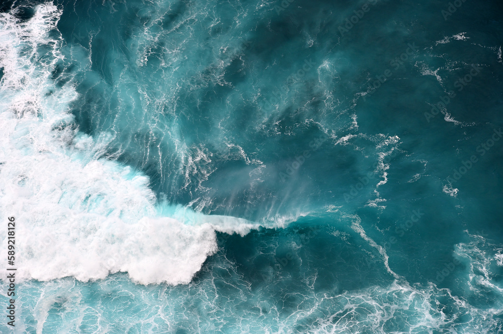 Turquoise ocean water background
