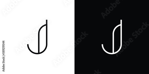 Modern and unique letter J initials logo design