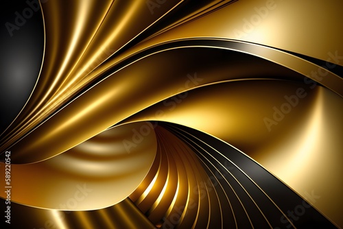 abstract golden background created using AI Generative Technology