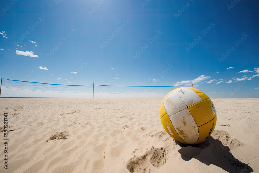 volleyball on the Beach- Generative AI