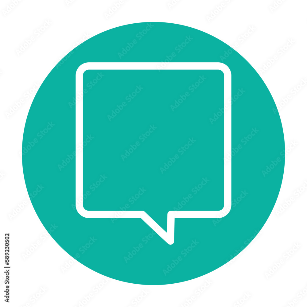 Speech bubble color line icon. Communication cloud. Speech bubble color line icon. Communication cloud.