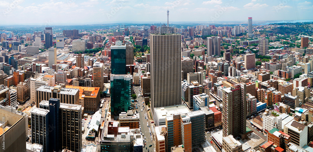 Obraz premium Cityscape of Johannesburg, South Africa