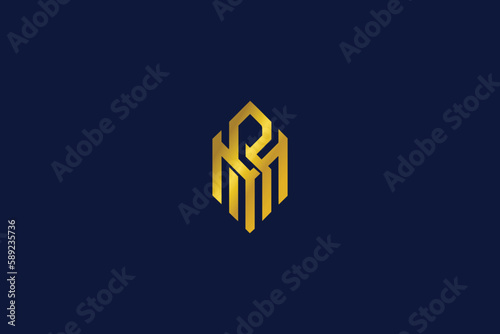 RM golden modern luxury typography logo design, rm line logo, rm box logo, rm lettering, rm realstate logo
 photo