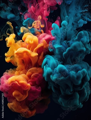 "Inkblot Dreams": A series of abstract images featuring a marbled ink effect. This technique involves dropping ink onto a surface and then swirling the colors together to create a unique, abstract
