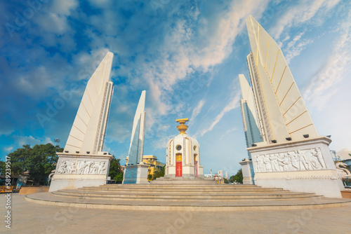 Photography Democracy Monument, Bangkok, Thailand,The Democracy Monument is a public monumen