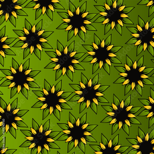 pattern sunflower