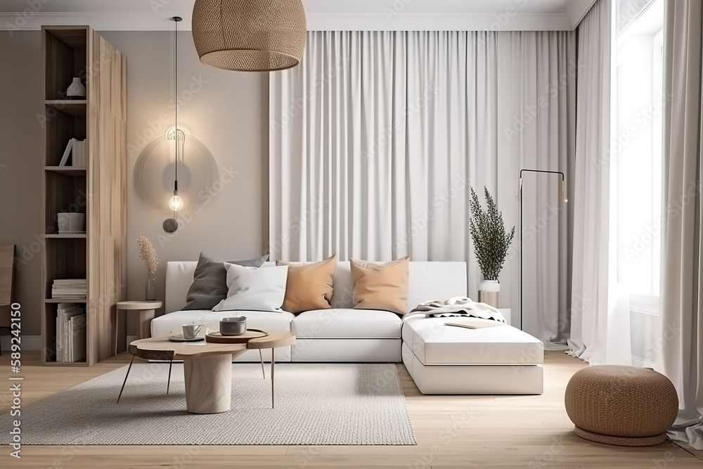 Nordic minimalist living room deals