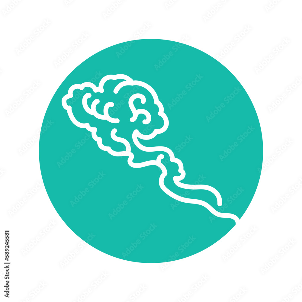 Cloud black line icon. Chinese art. Cloud black line icon. Chinese art.