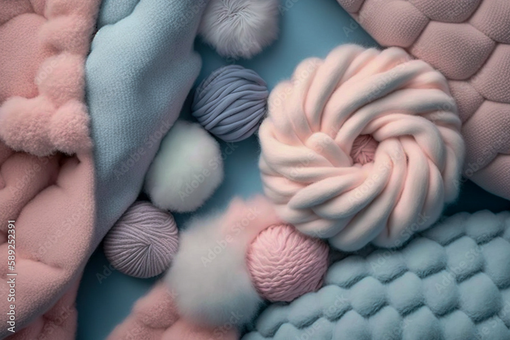 Wool knitted texture, super photo realistic background. Generative ai illustration Wool knitted texture, super photo realistic background. Generative ai illustration
