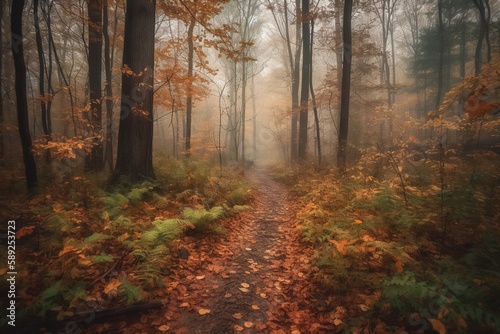 path in autumn forest © Dominic