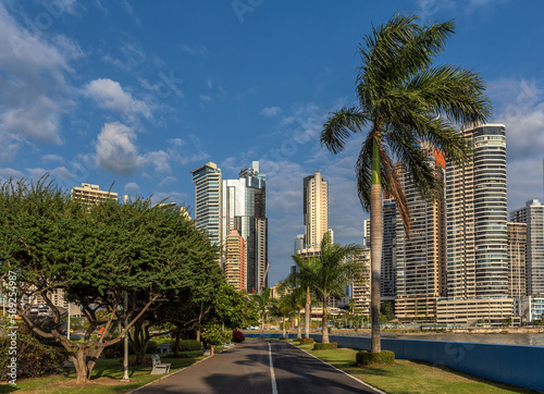 modern skyscrapers in downtown Panama City, Panama © lesniewski