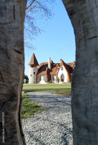 Fairytale clay castle photo