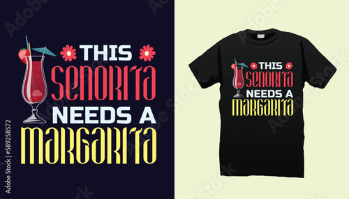 Cinco de mayo  Margarita t-shirt design