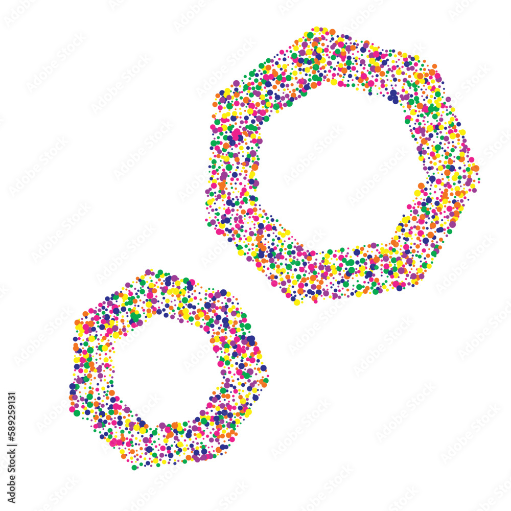 Color Rain FallingFestive White Background. Happy Color Rain FallingFestive White Background. Happy