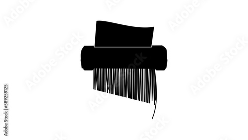 paper shredder silhouette