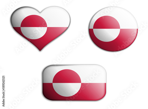 colorful national art flag of greenland figures bottoms on a white background . concept collage. 3d illustration Free Download colorful national art flag of greenland figures bottoms on a white background . concept collage. 3d illustration - GFXLoad