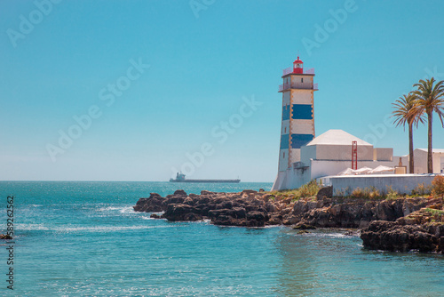 The Santa Marta Lighthouse, Cascais, Portugal