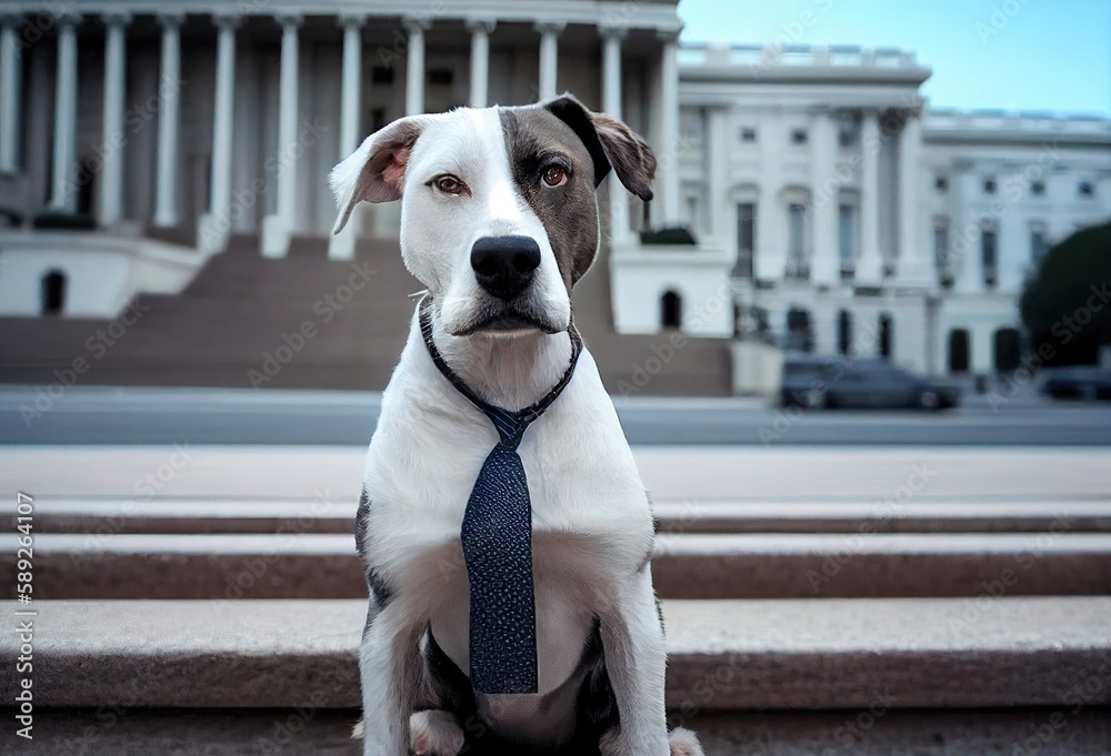 Dog Politician Running For Office Generative AI