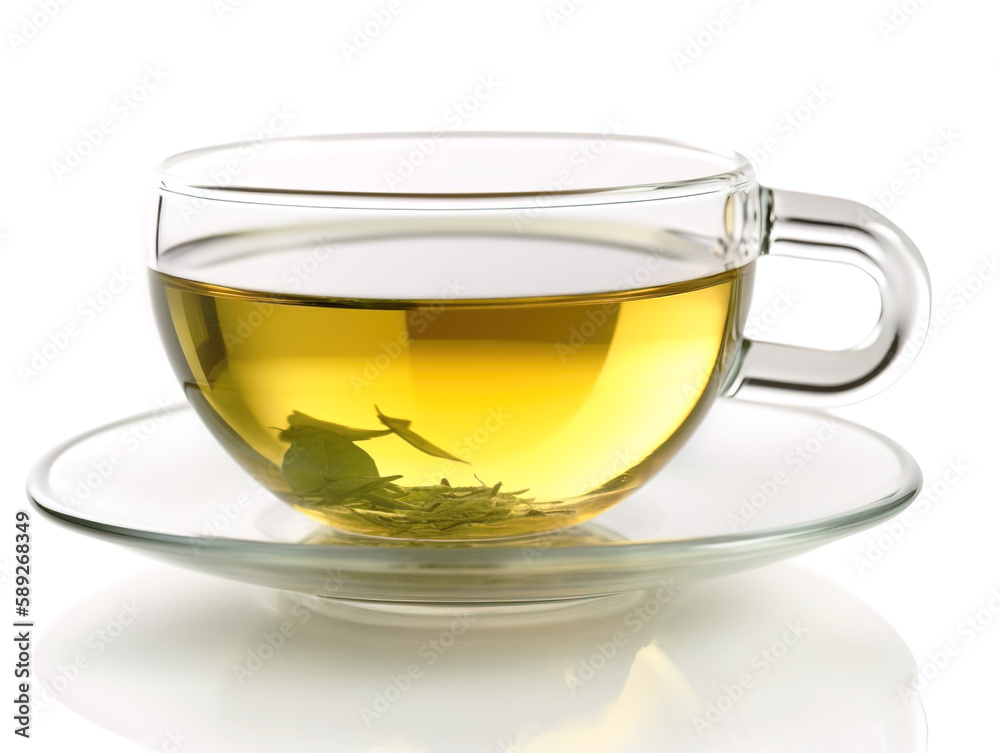 Cup of green tea isolated on white background. Cup of green tea isolated on white background.