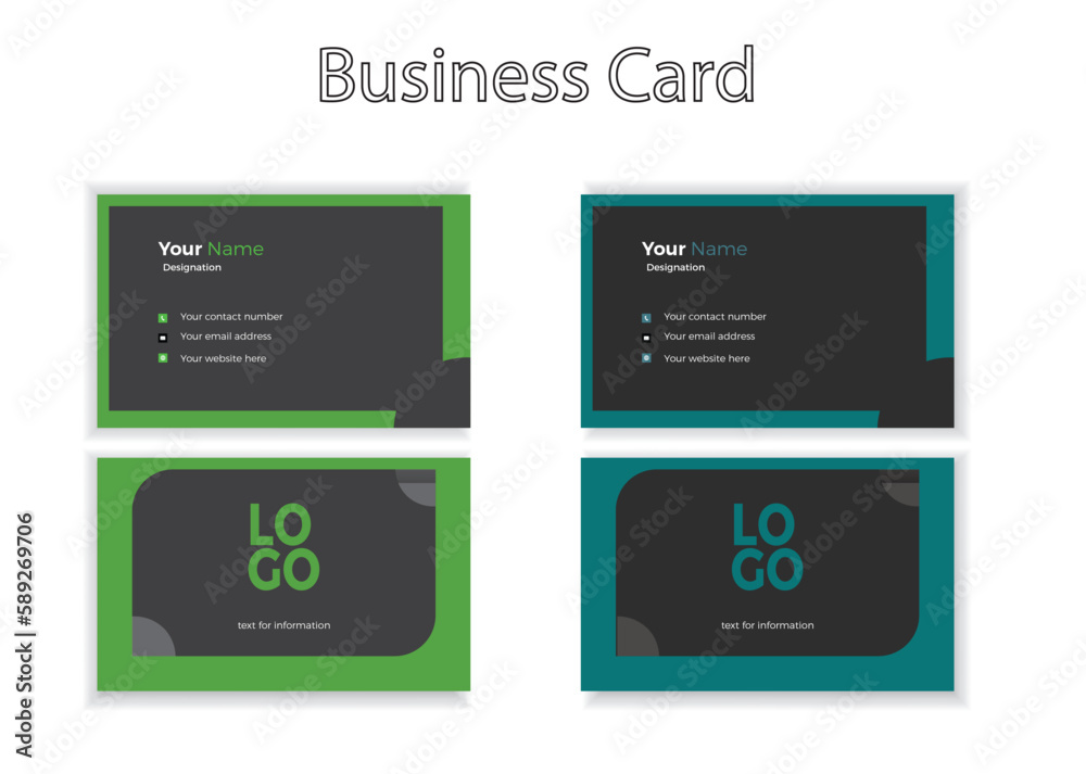 Business card design template for business Business card design template for business