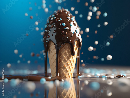 Dripping icecream
